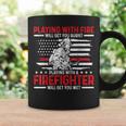 Mens Firefighter Funny Quote Fireman Patriotic Fire Fighter Gift Coffee Mug Gifts ideas