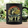 Mens Fishing Wtf Wheres The Fish Fisherman Funny Bass Dad Coffee Mug Gifts ideas