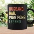 Mens Funny Ping Pong Husband Dad Table Tennis Legend Vintage Coffee Mug Gifts ideas