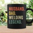 Mens Funny Welder Husband Dad Welding Legend Vintage Coffee Mug Gifts ideas