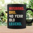 Mens Husband Dad 40-Year-Old Legend 40Th Birthday For Him Coffee Mug Gifts ideas
