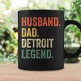 Mens Husband Dad Detroit Legend Funny Fathers Day Vintage Coffee Mug Gifts ideas