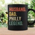 Mens Husband Dad Philly Legend Funny Philadelphia Father Vintage Coffee Mug Gifts ideas
