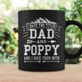Mens I Have Two Titles Dad And Poppy Funny Fathers Day Men Coffee Mug Gifts ideas