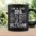 Mens Im A Dad Opa Veteran Nothing Scares Me Proud Coffee Mug Gifts ideas