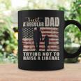 Mens Just A Regular Dad And Daughter Trying Not To Raise Liberals Coffee Mug Gifts ideas