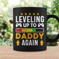 Mens Leveling Up To Daddy Again Funny Dad Pregnancy Announcement Coffee Mug Gifts ideas