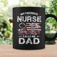 Mens My Favorite Nurse Calls Me Dad Fathers Day Gifts Papa V2 Coffee Mug Gifts ideas