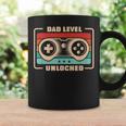 Mens New Dad Vintage Dad Level Unlocked Father Coffee Mug Gifts ideas