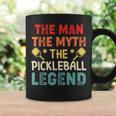 Mens Pickleball Funny Husband Dad Legend Vintage Fathers Day Coffee Mug Gifts ideas