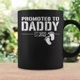 Mens Promoted To Daddy 2022 Funny Gift For New Dad First Time Dad Coffee Mug Gifts ideas