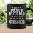 Mens Proud Bonus Dad Fathers Day Gift From Daughters Top Coffee Mug Gifts ideas