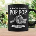 Mens Soon To Be Pop Pop Est2023 Retro Fathers Day New Dad Coffee Mug Gifts ideas