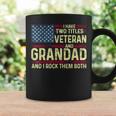 Mens Usa I Have Two Titles Veteran And Grandad I Rock Them Both Coffee Mug Gifts ideas