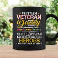 Mens Vietnam Veteran Daddy Raised By My Hero - Veteran Day Coffee Mug Gifts ideas
