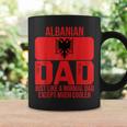 Mens Vintage Albanian Dad Albania Flag Design Fathers Day Coffee Mug Gifts ideas