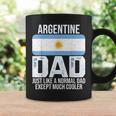 Mens Vintage Argentine Dad Argentina Flag Design Fathers Day Coffee Mug Gifts ideas