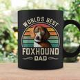 Mens Worlds Best Foxhound Dad Vintage American Foxhound Dog Dad Coffee Mug Gifts ideas