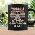 Mens Worlds Okayest Cavapoo Dad Vintage Retro Coffee Mug Gifts ideas