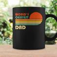 Mens Worlds Okayest Dad - Funny Father Gift - Retro Vintage Coffee Mug Gifts ideas