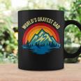 Mens Worlds Okayest Dad - Funny Father Gift Retro Vintage Coffee Mug Gifts ideas