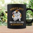 Mens World´S Best English Bulldog Grandpa Dog Owner Funny Men Coffee Mug Gifts ideas
