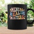 Mental Health Matters Be Kind Groovy Retro Mental Awareness Coffee Mug Gifts ideas