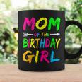 Mom Of The Birthday Girl Glows Retro 80S Party Glow Coffee Mug Gifts ideas