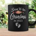 Mother Womens Soon To Be Grandma 2023 With Flower Mothers Day Mom Coffee Mug Gifts ideas
