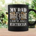 My Dad Take Care Hes An Electrician Fathers Day Coffee Mug Gifts ideas