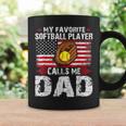 My Favorite Softball Player Calls Me Dad Softball Dad Coffee Mug Gifts ideas