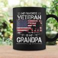 My Favorite Veteran Is My Grandpa - Flag Father Veterans Day Coffee Mug Gifts ideas
