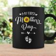 My First Mothers Day Pregnancy Announcement Sunflower Coffee Mug Gifts ideas