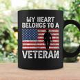 My Heart Belongs To A Veteran Army Veteran Fathers Day Coffee Mug Gifts ideas