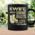 My Wife Wears Combat Boots Dog Tags Proud Military Husband Coffee Mug Gifts ideas