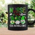 Nurse Love Shenanigans Funny Gnomes St Patricks Day Shamrock V2 Coffee Mug Gifts ideas