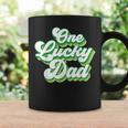 One Lucky Dad Retro Vintage St Patricks Day Coffee Mug Gifts ideas