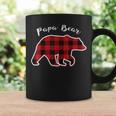 Papa Bear Men Red Plaid Christmas Pajama Family Dad Coffee Mug Gifts ideas