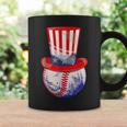 Patriotic Baseball Ball American Uncle Sam Flag 4Th Of July Coffee Mug Gifts ideas
