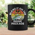 Ped6 Blame It On The Drink Package Retro Drinking Cruise Coffee Mug Gifts ideas