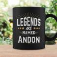 Personalisiertes Legends Are Named Andon Tassen, Sternen-Design Unisex Geschenkideen