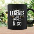 Personalisiertes Legends Named Nico Tassen, Ideales Präsent für Nico Geschenkideen