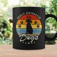 Pet Lover Easily Distracted By Dogs Funny Dogs Mom Puppy Coffee Mug Gifts ideas
