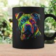 Pit Bull Mom Dog Lover Colorful Artistic Pitbull Owner Women Coffee Mug Gifts ideas