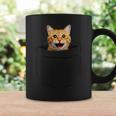 Pocket Cat Grumpy Face Lover Dad Mom Funny Kidding Coffee Mug Gifts ideas