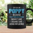 Poppy Grandpa Fathers Day Funny Gift Design Coffee Mug Gifts ideas