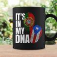 Portuguese Mix Puerto Rican Dna Flag Heritage Gift Coffee Mug Gifts ideas