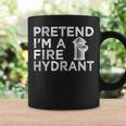 Pretend Im Fire Hydrant Firefighter Lazy Halloween Costume Coffee Mug Gifts ideas