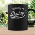 Promoted To Daddy 2023 Funny Humor New Dad Baby First Time Gift For Mens Coffee Mug Gifts ideas