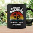 Promoted To Grandpa Again 2023 Pregnancy Announcement Gift For Mens Coffee Mug Gifts ideas